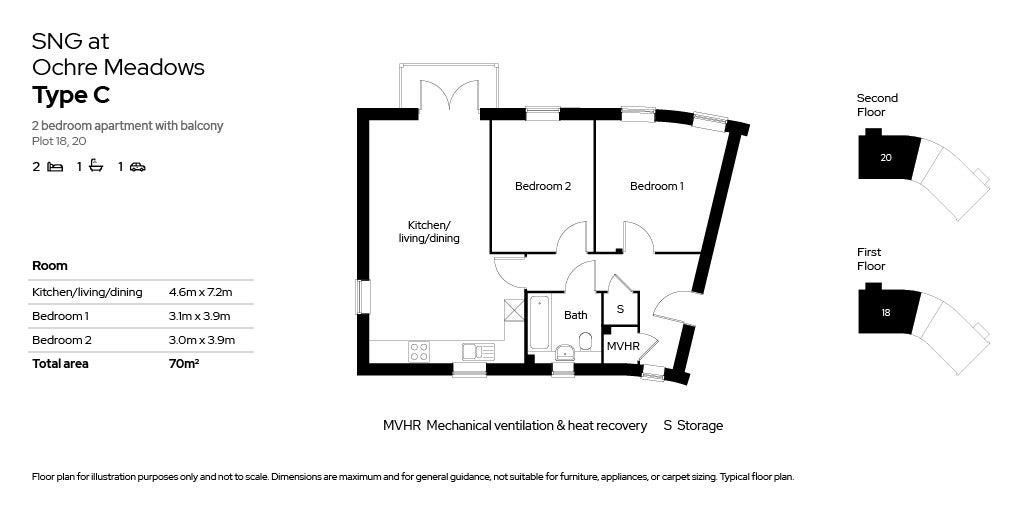 Floor plan for Type C 
