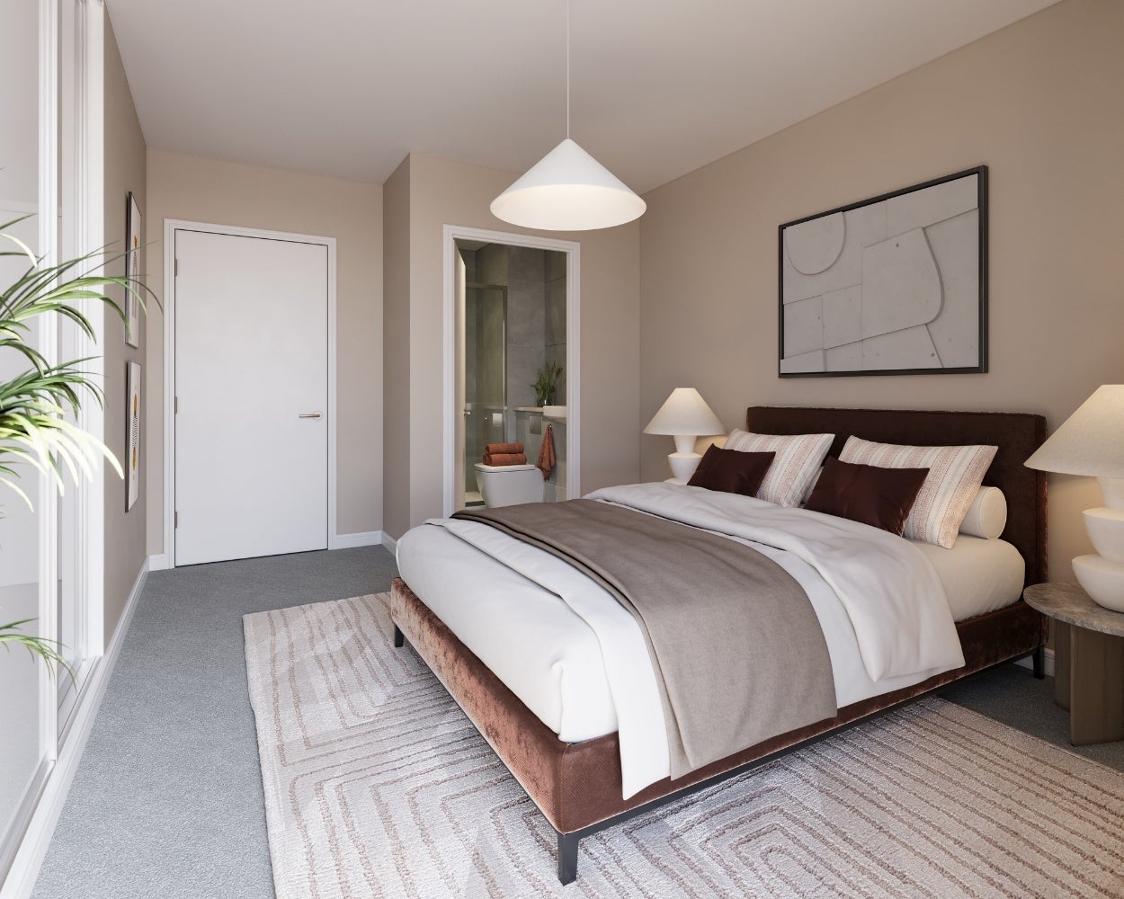 Bedroom CGI for Northwick Parkside