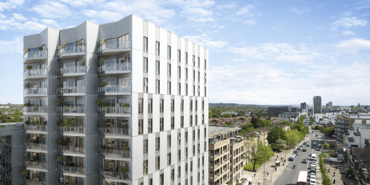 External CGI of ICON at Burnt Oak