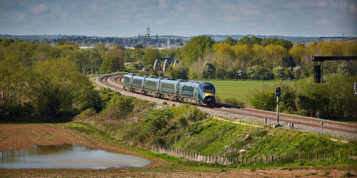 GWR Train near Didcot Parkway
