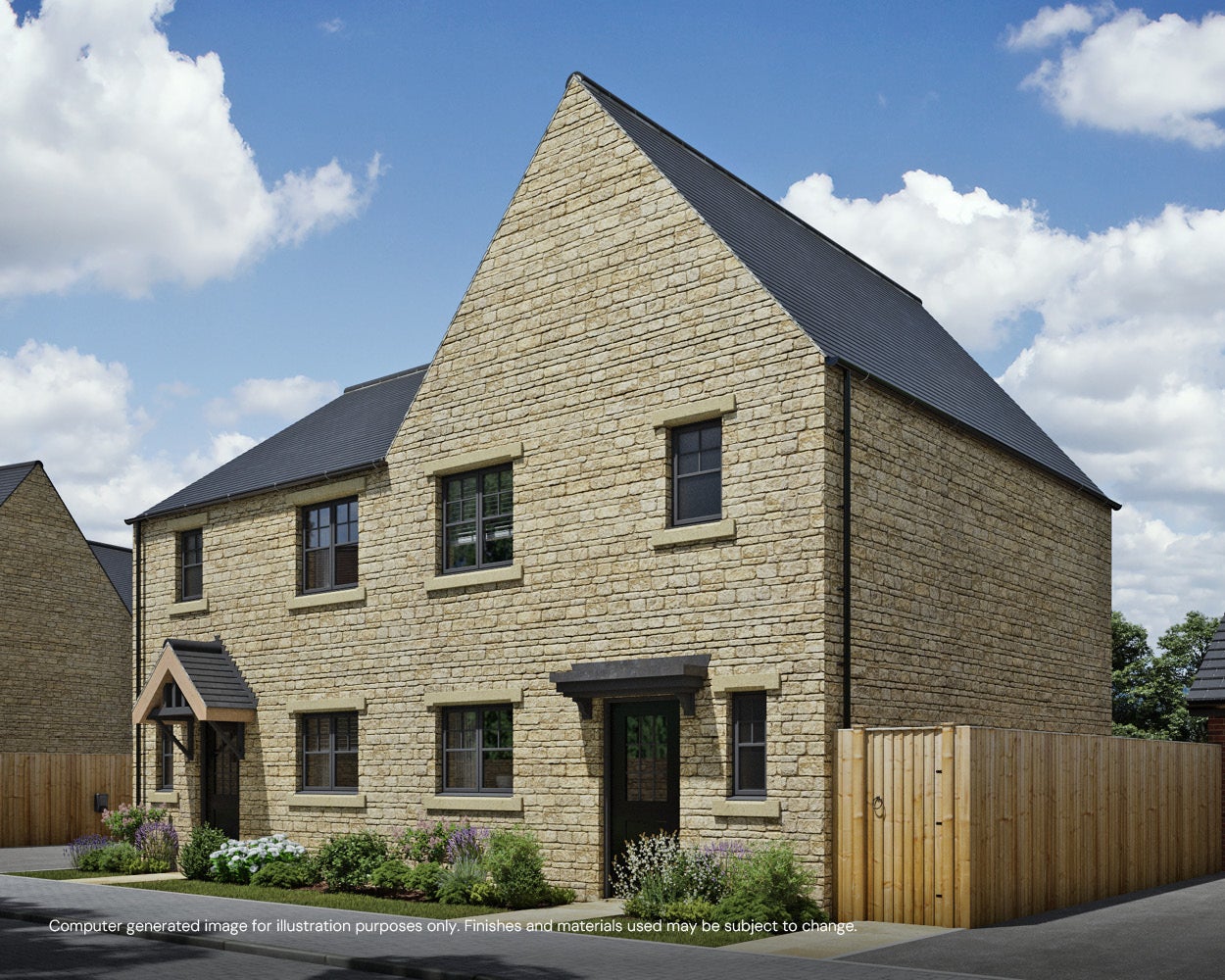 Hayfield Heights - CGI showing Plot 15