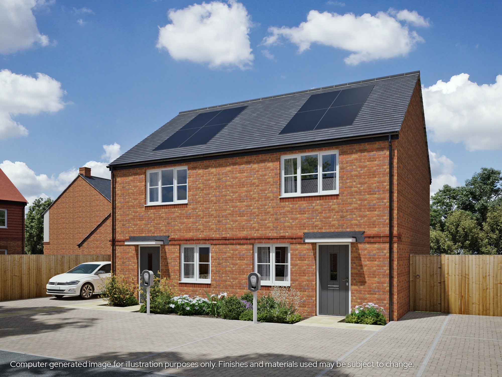 CGI showing 2 bed houses 