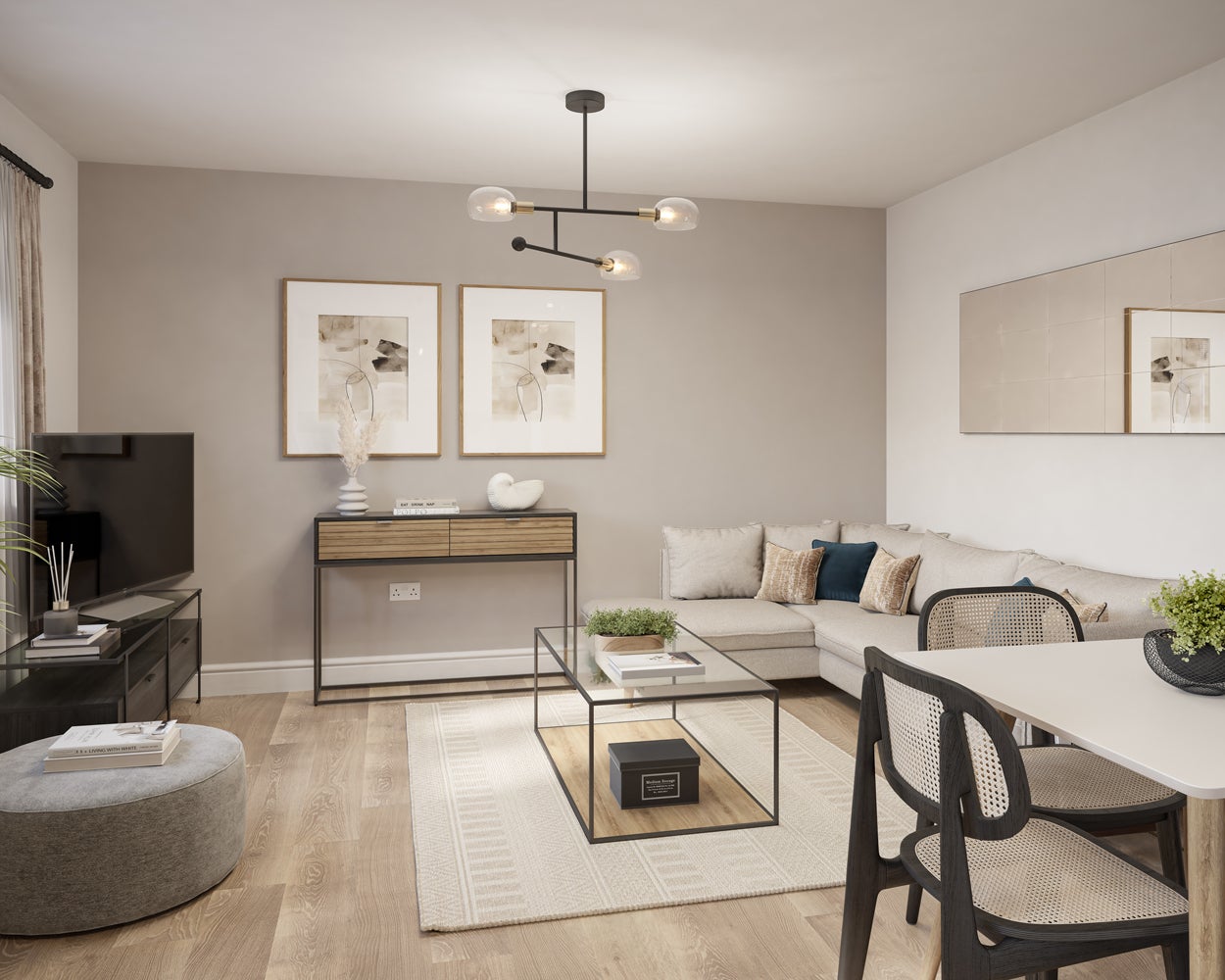 CGI showing living area