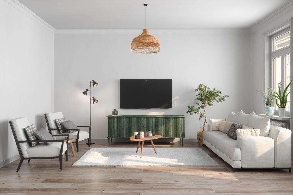 Living room stock image