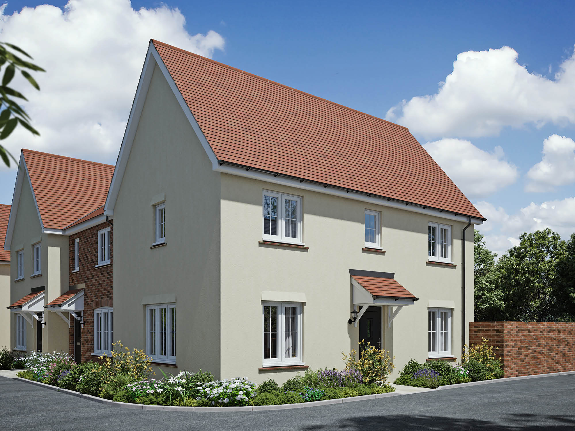 CGI showing 3 bed house