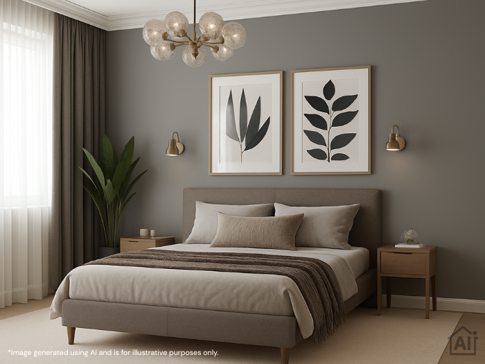 Marshalls Green AI CGI interior bedroom
