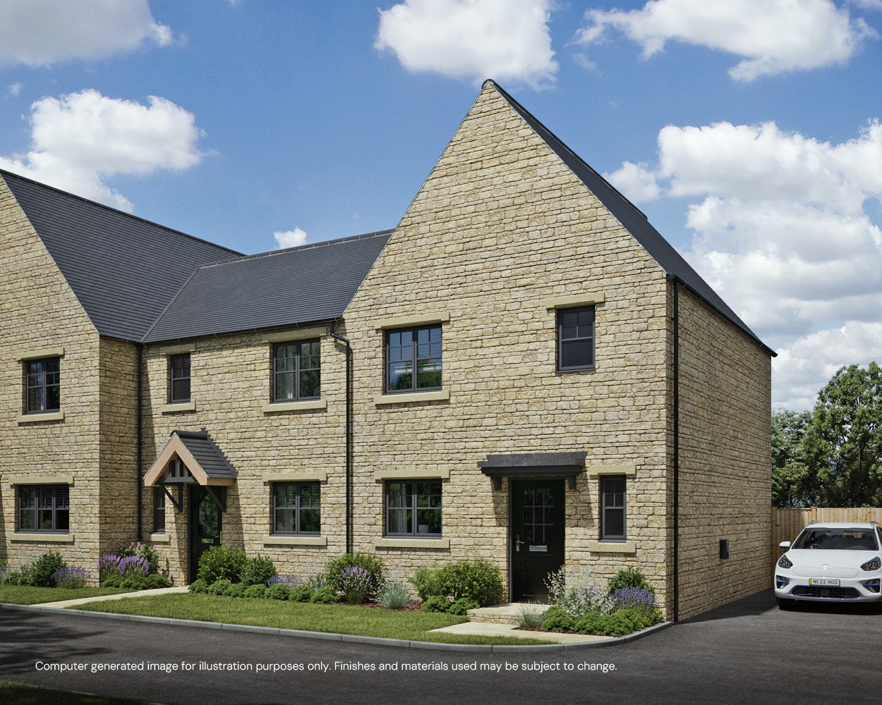 CGI showing 2 Bed House at Hayfield Heights