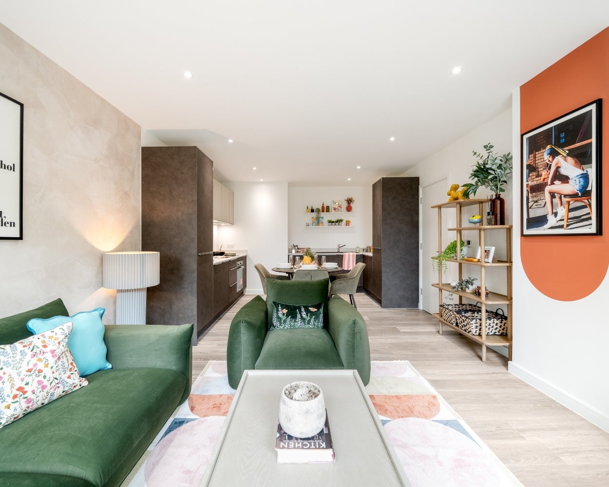 Photo of lounge and kitchen at Northwick Parkside
