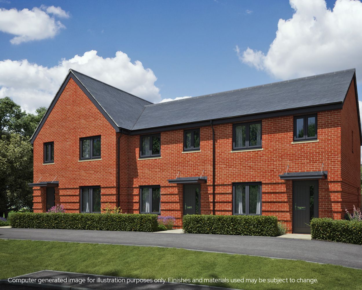 CGI showing Plots 280-282 at Woodlands Chase