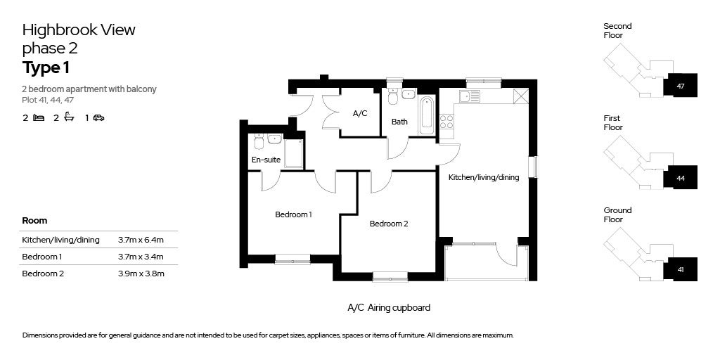 Floor plans 2 beds