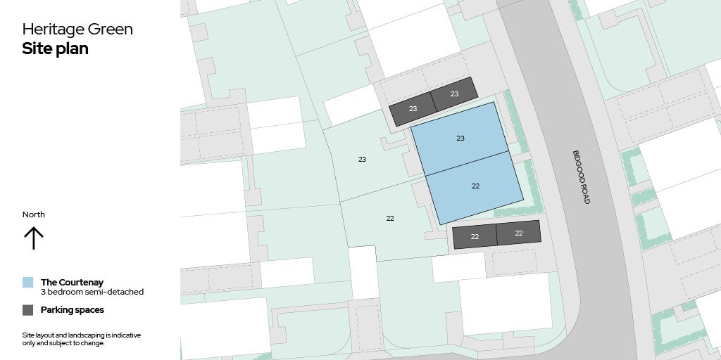 Site plan plot 22 & 23