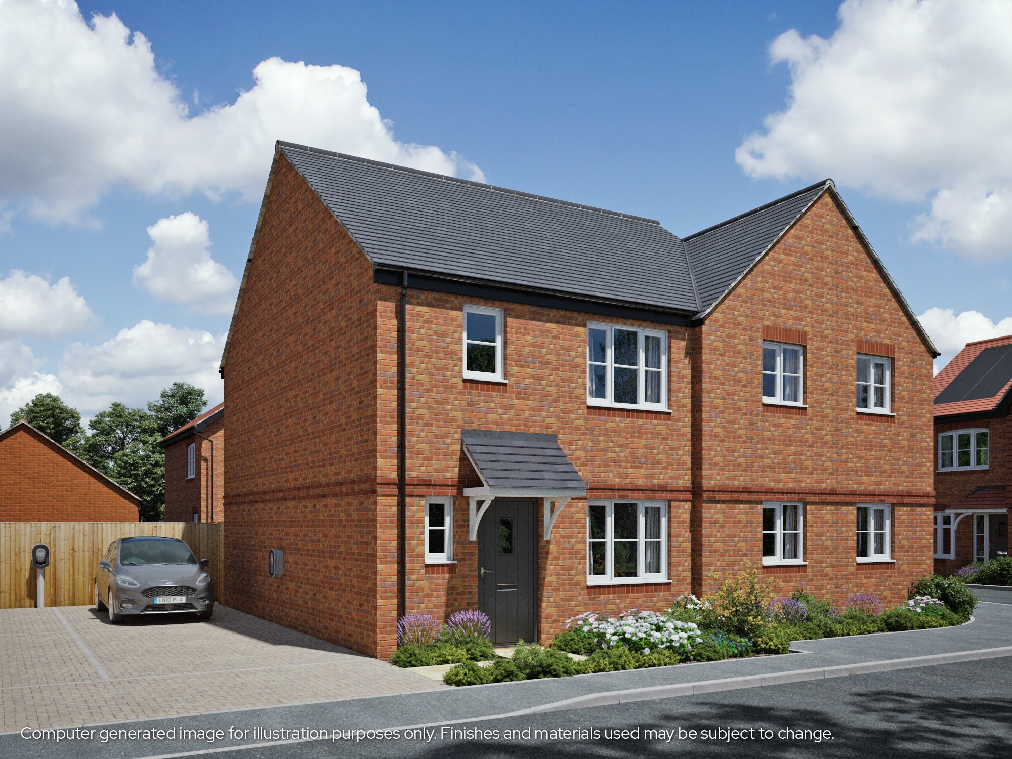 CGI showing 3 bed house