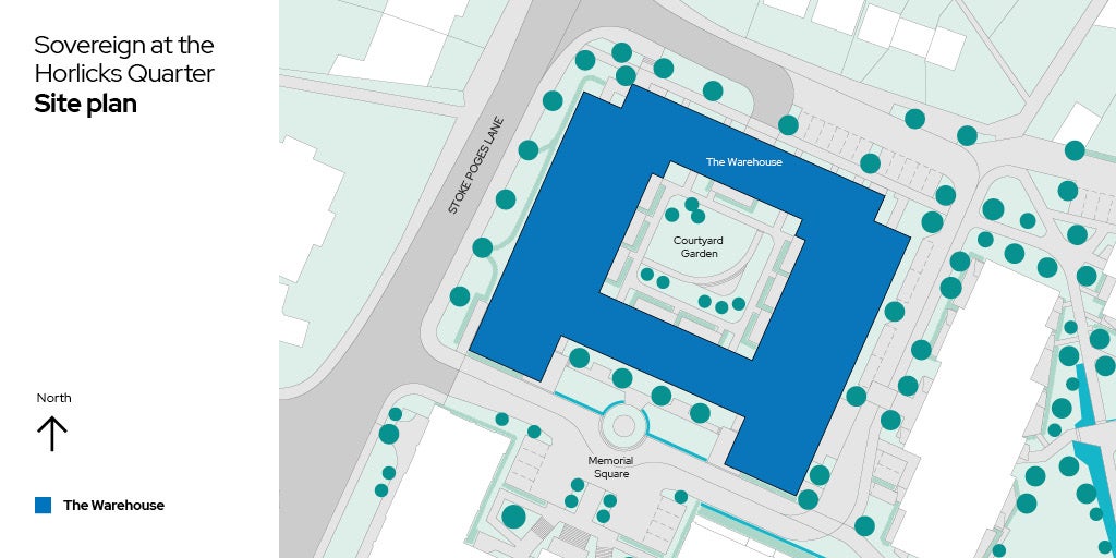 Sovereign at the Horlicks Quarter site plan