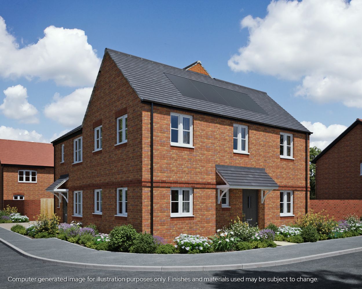CGI showing 3 bed house