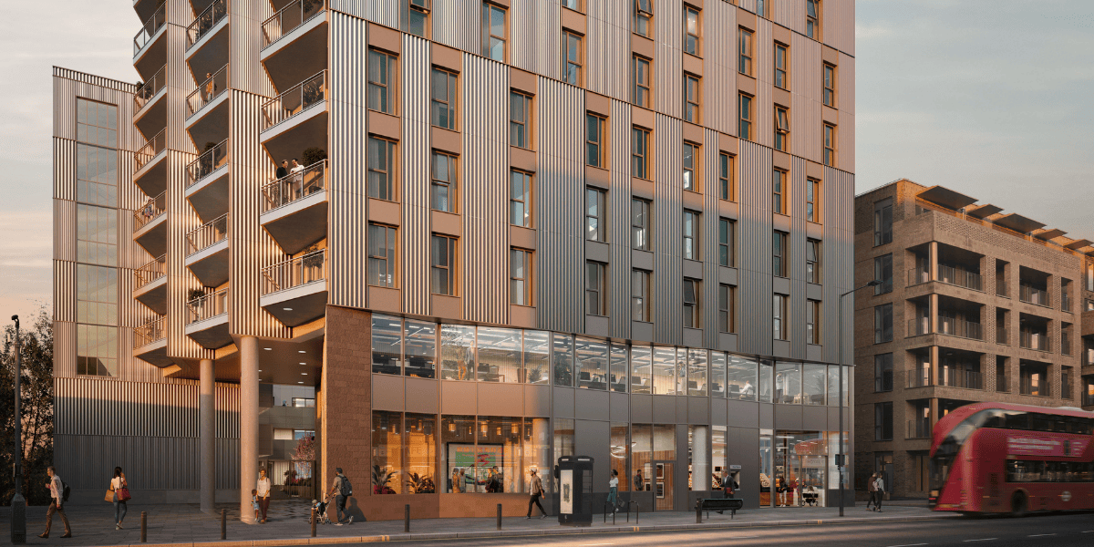 External CGI of ICON at Burnt Oak