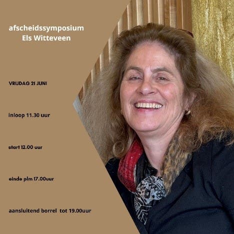 Foto van Els Witteveen met programma vermeld