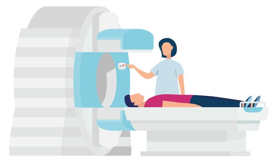 SPECT CT laborant en patiënt