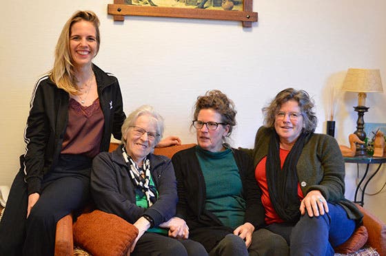 Drie generaties draagsters van hemofilie