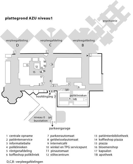 plattegrond UMC Utrecht