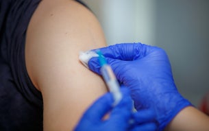 Vaccinatie in arm