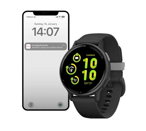 Telefoon en smartwatch met ADMIRED app