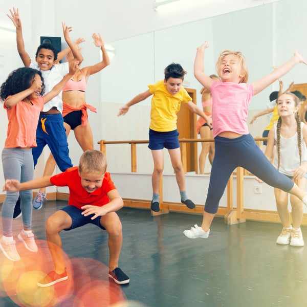 Sportende kinderen