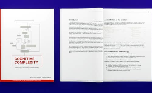 Cognitive Complexity White Paper Cover and internal pages