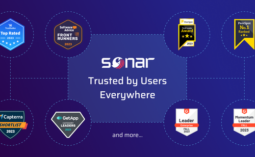 Image for SonarQube Server Receives 16 Awards from Industry Peer Review Sites for Excellence in Enabling Customers to Achieve Code Quality