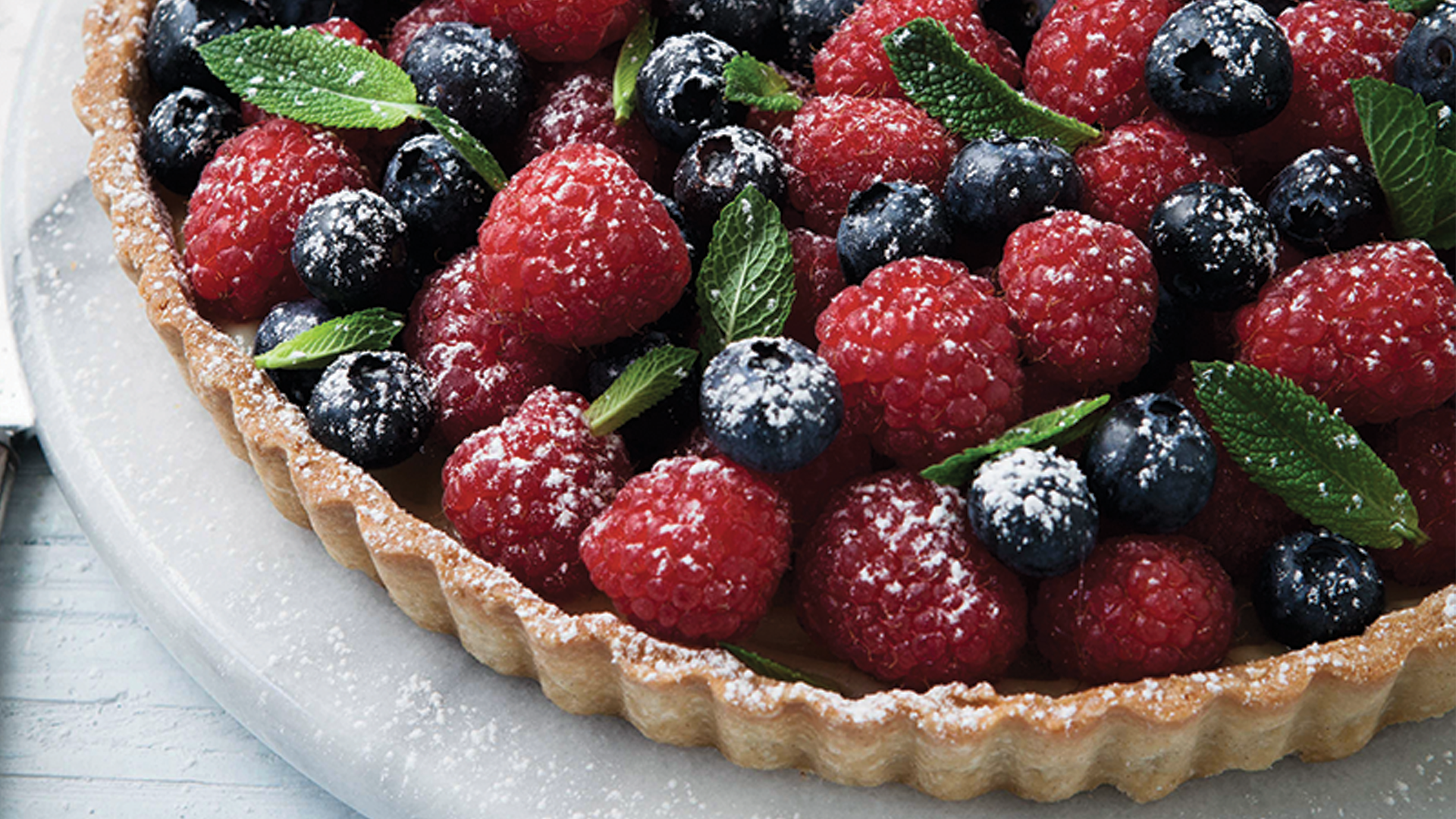 Lemon & Soft Fruit Tart