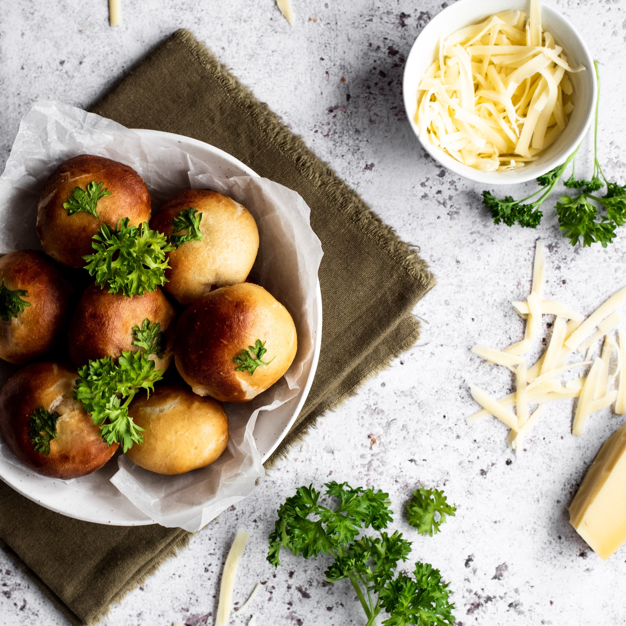 Gruyere & Pancetta Pretzel Bites