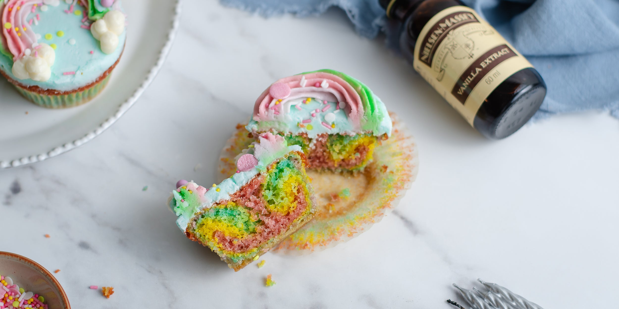 Rainbow Cupcakes