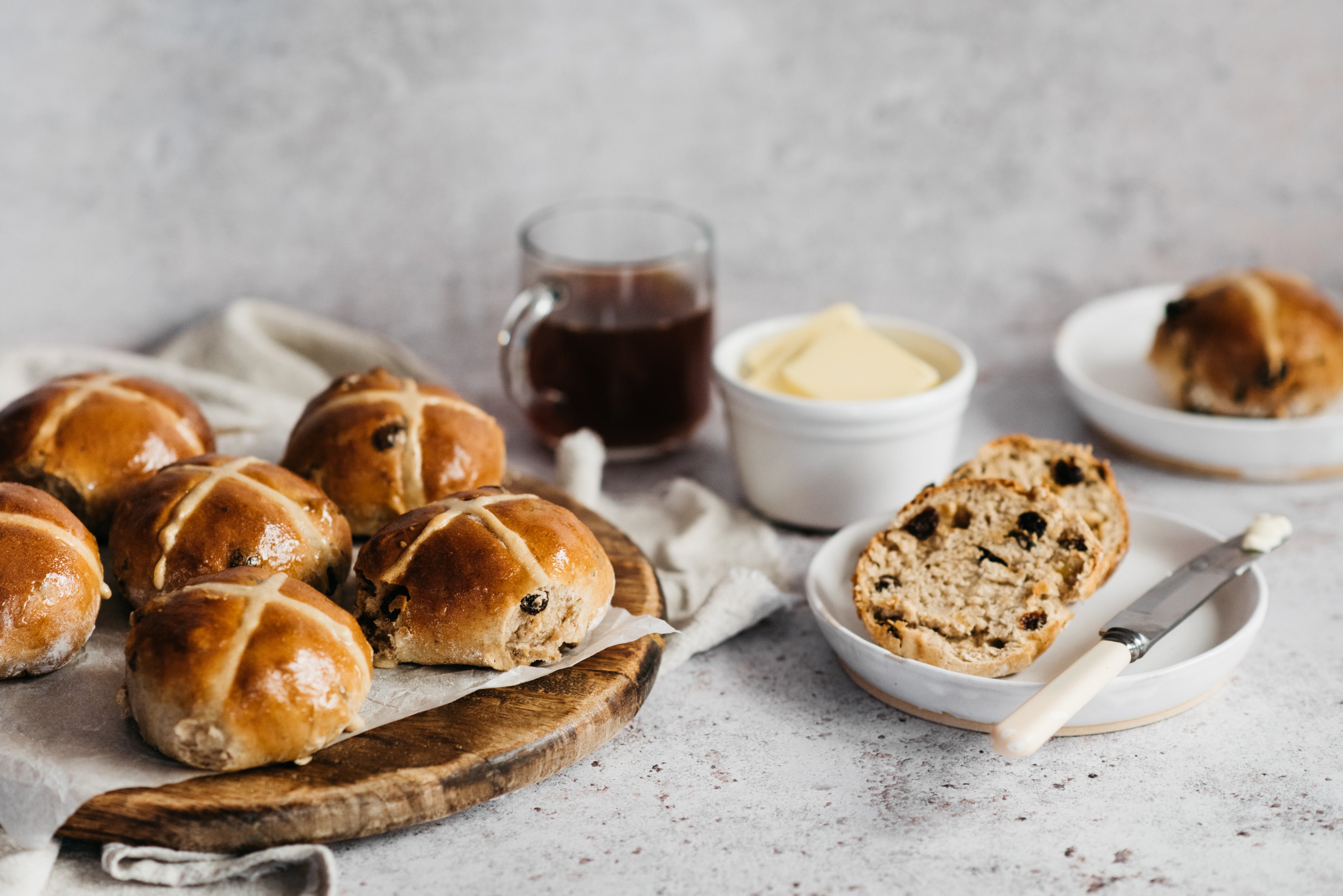 Sourdough Hot Cross Buns