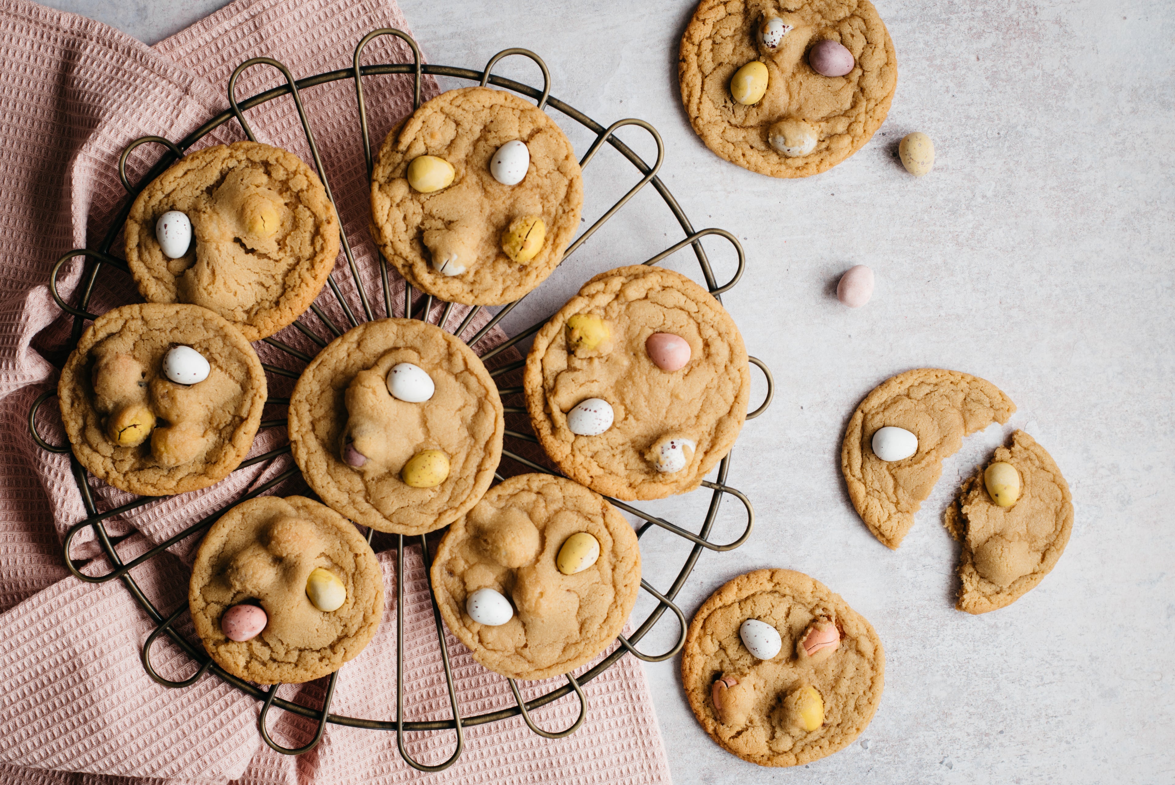 Copycat Chocolate Chip Millie's Cookies - Mini Eggs
