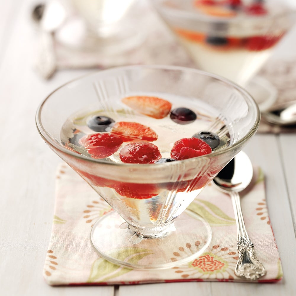 Elderflower, Berry  & Prosecco Jelly