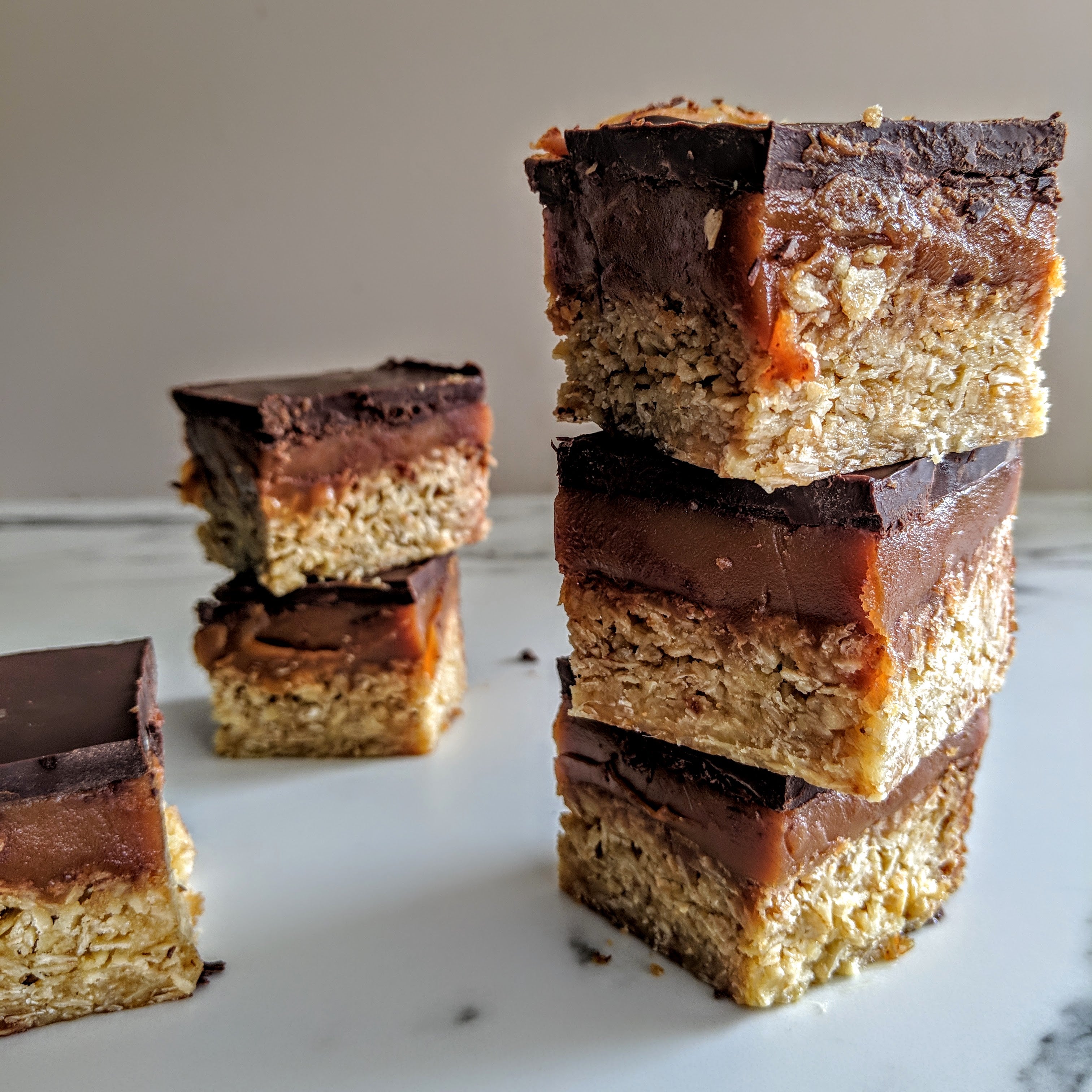 Flapjack Based Millionaire's Shortbread