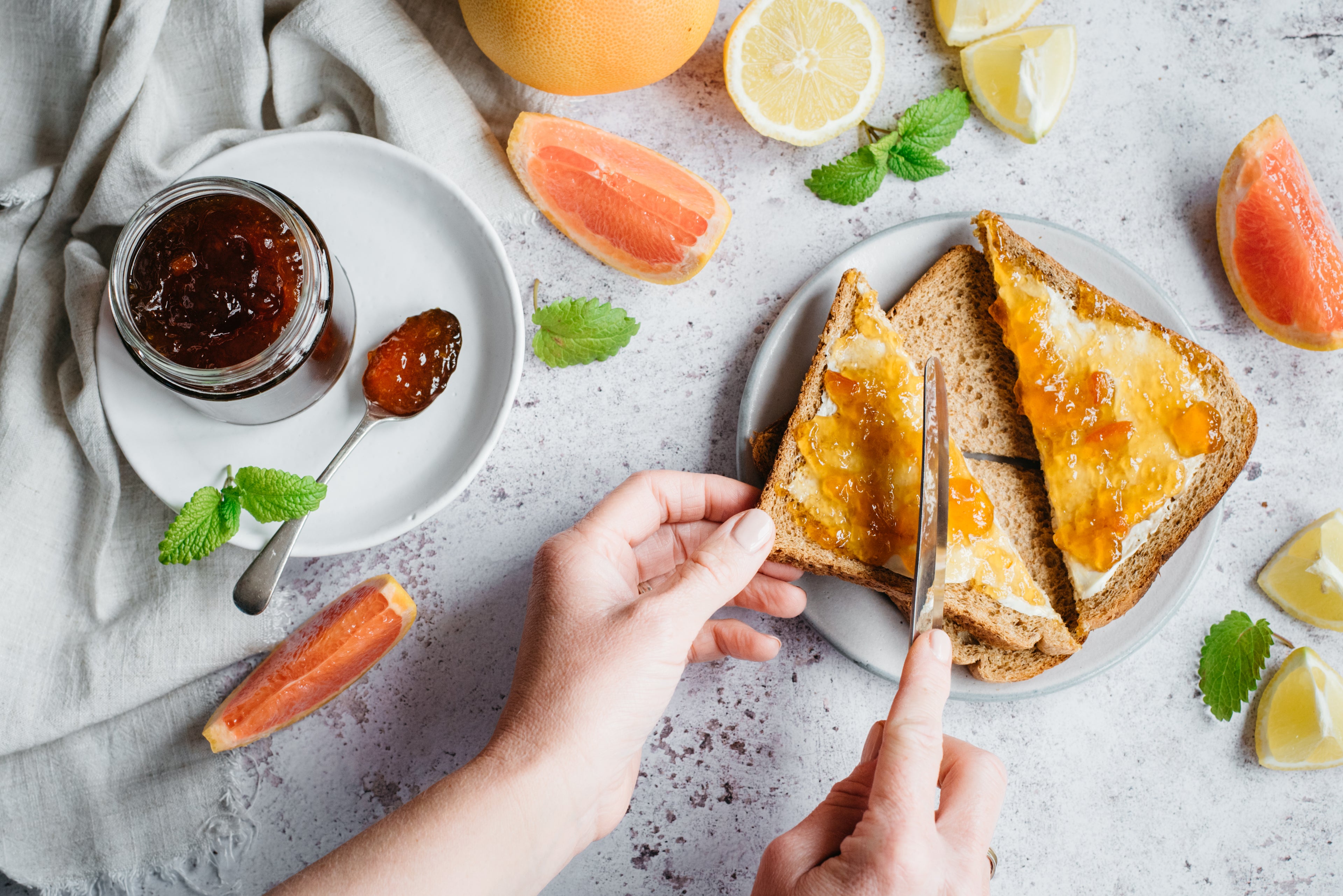 Grapefruit Lemon Marmalade on toast