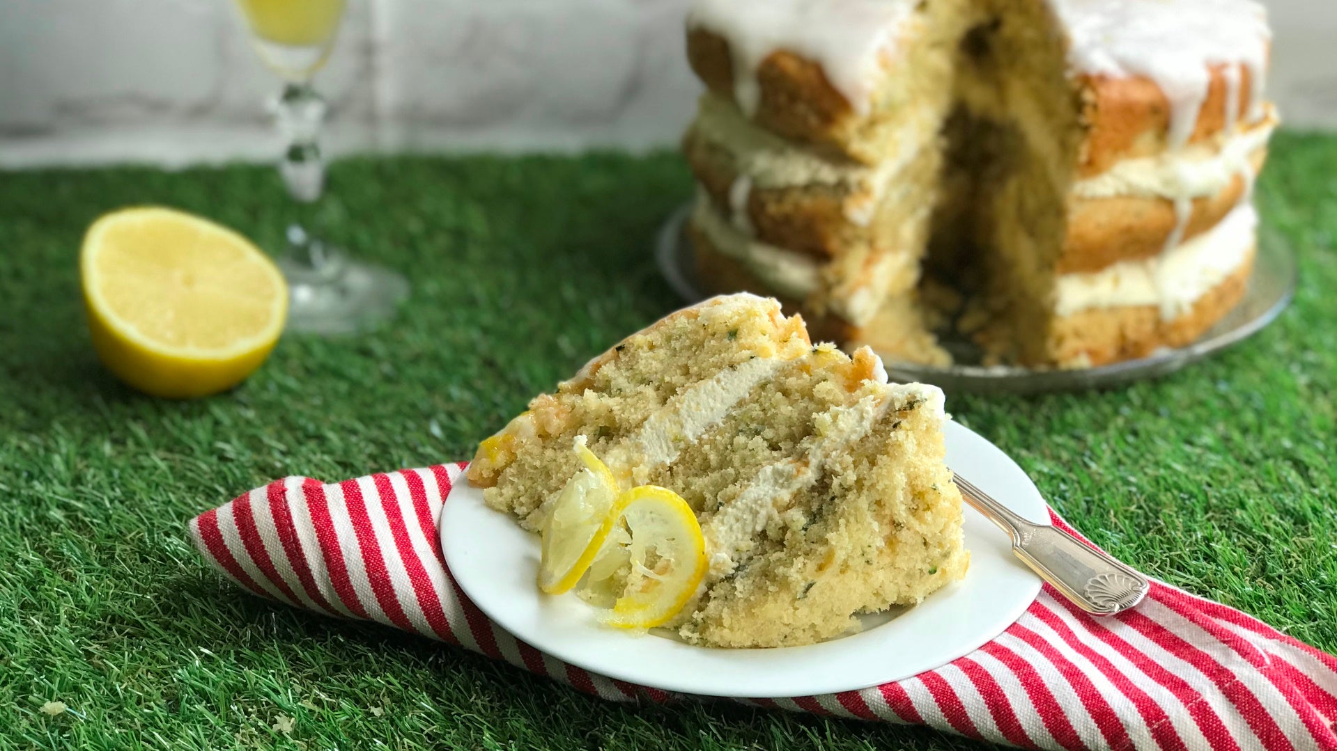 Lemon, Courgette & Thyme Celebration Cake