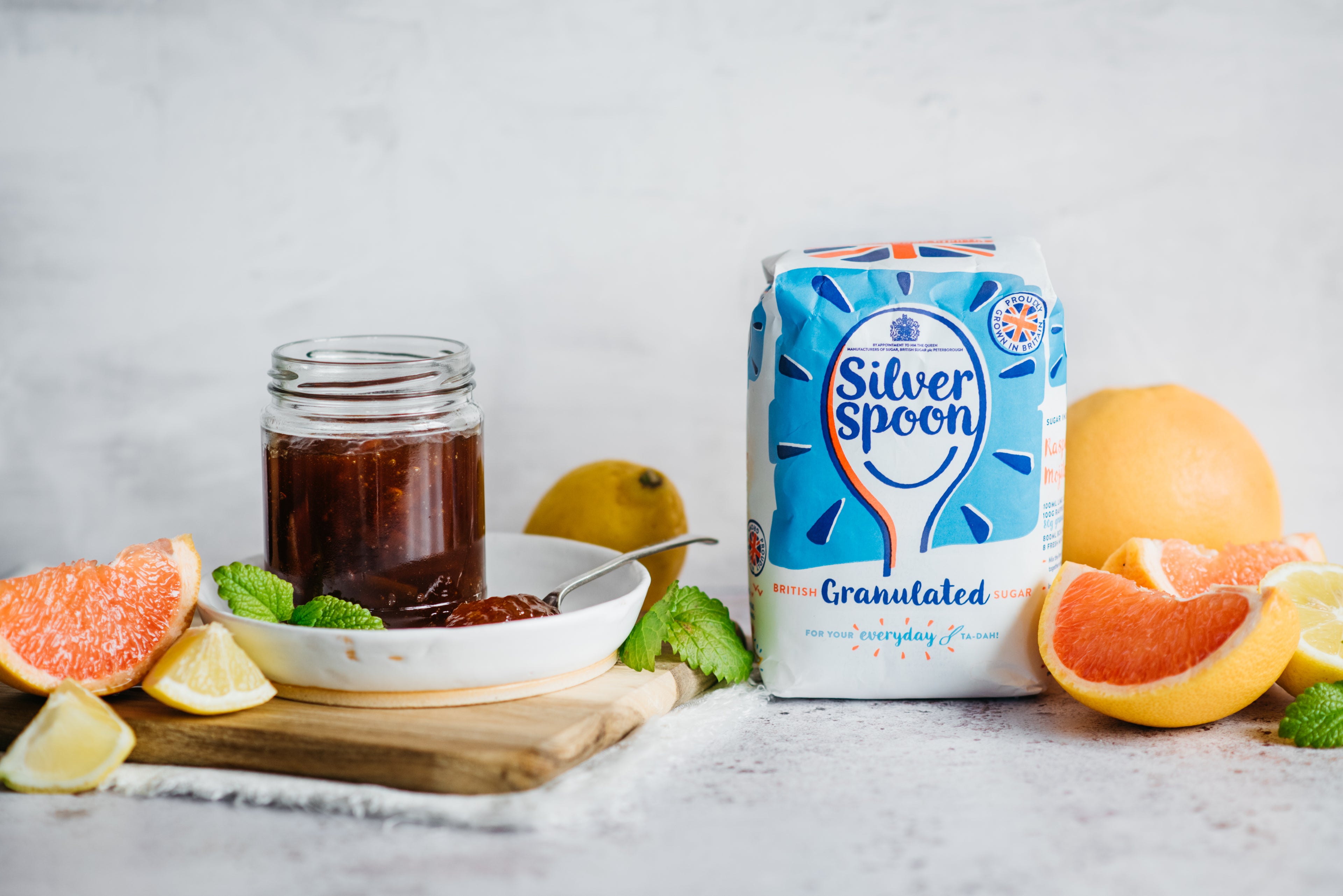 Grapefruit Lemon Marmalade in a jar