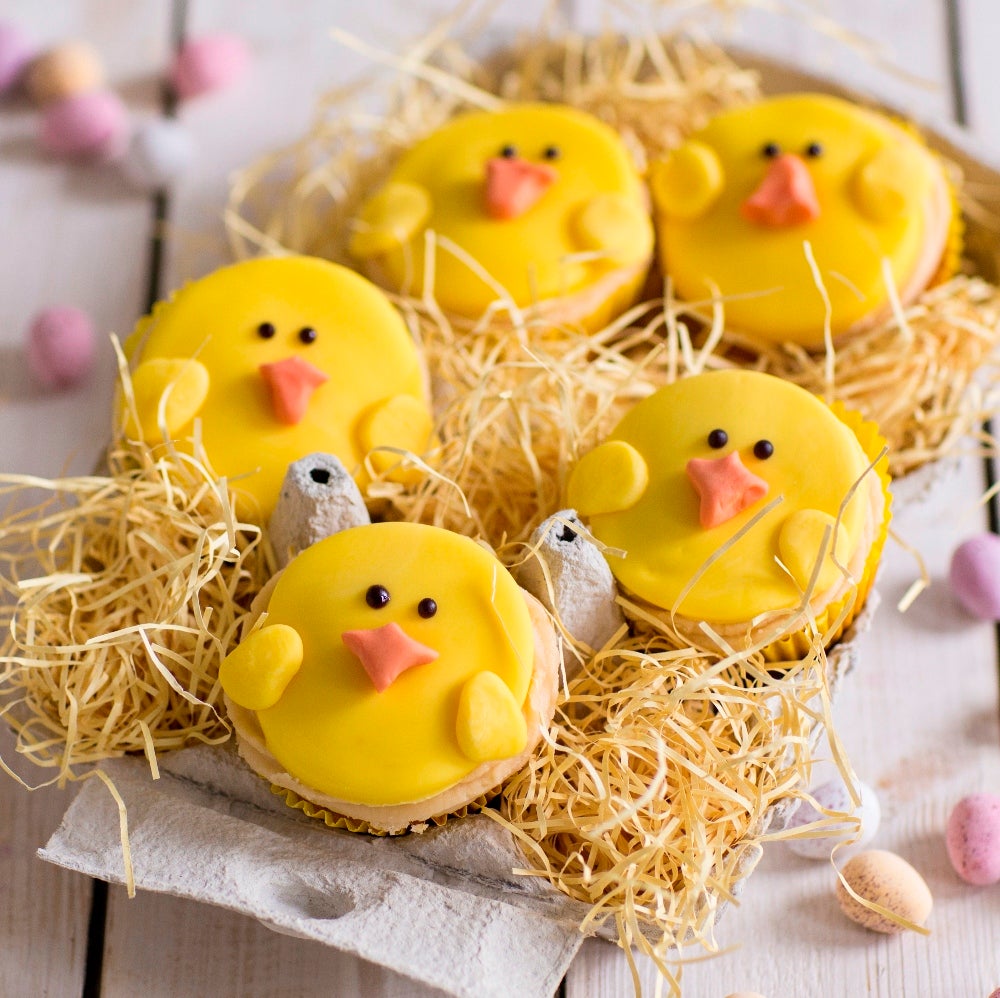 Easter lemon cupcakes