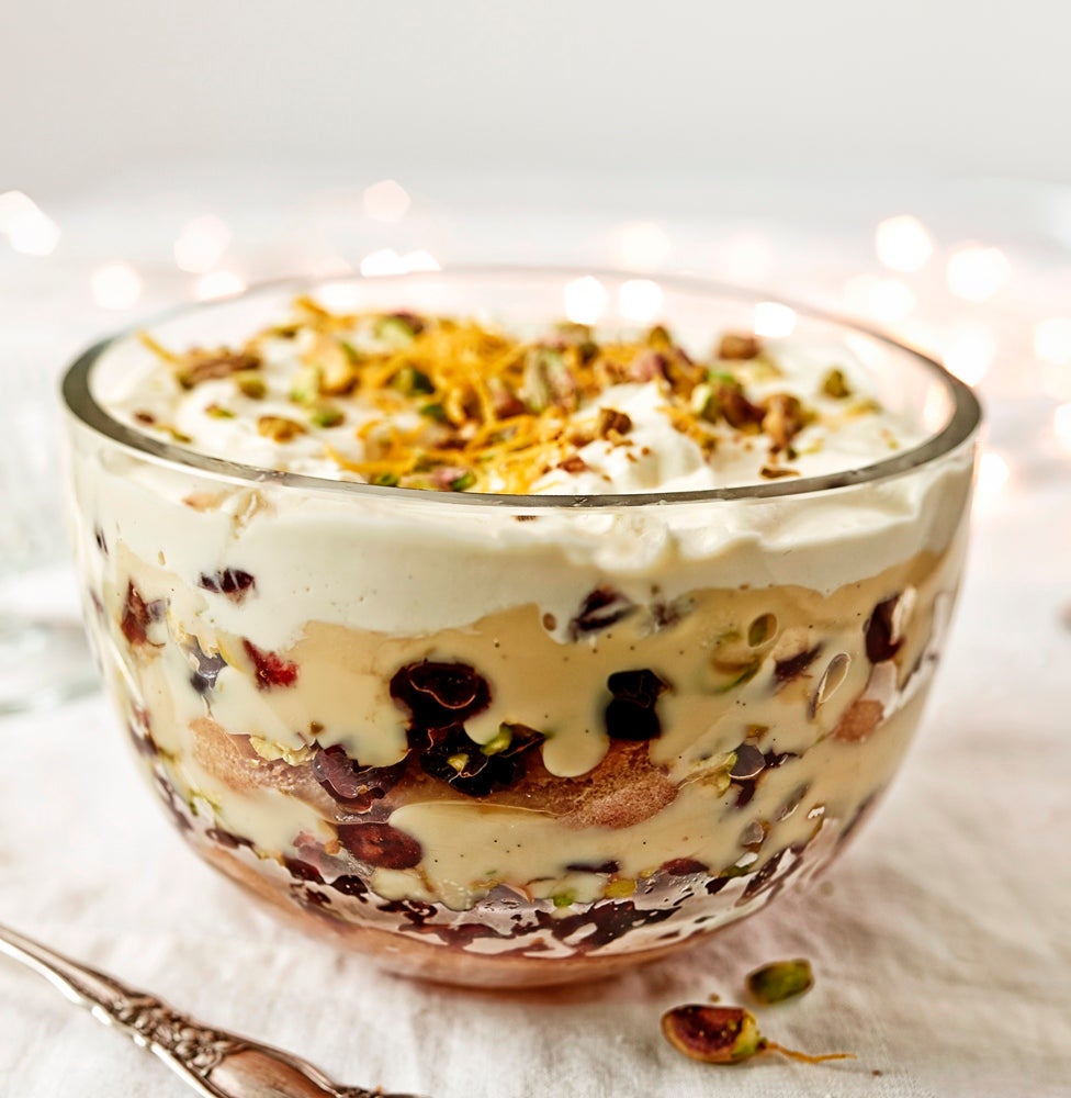 Cranberry, Orange & Rose Water Trifle