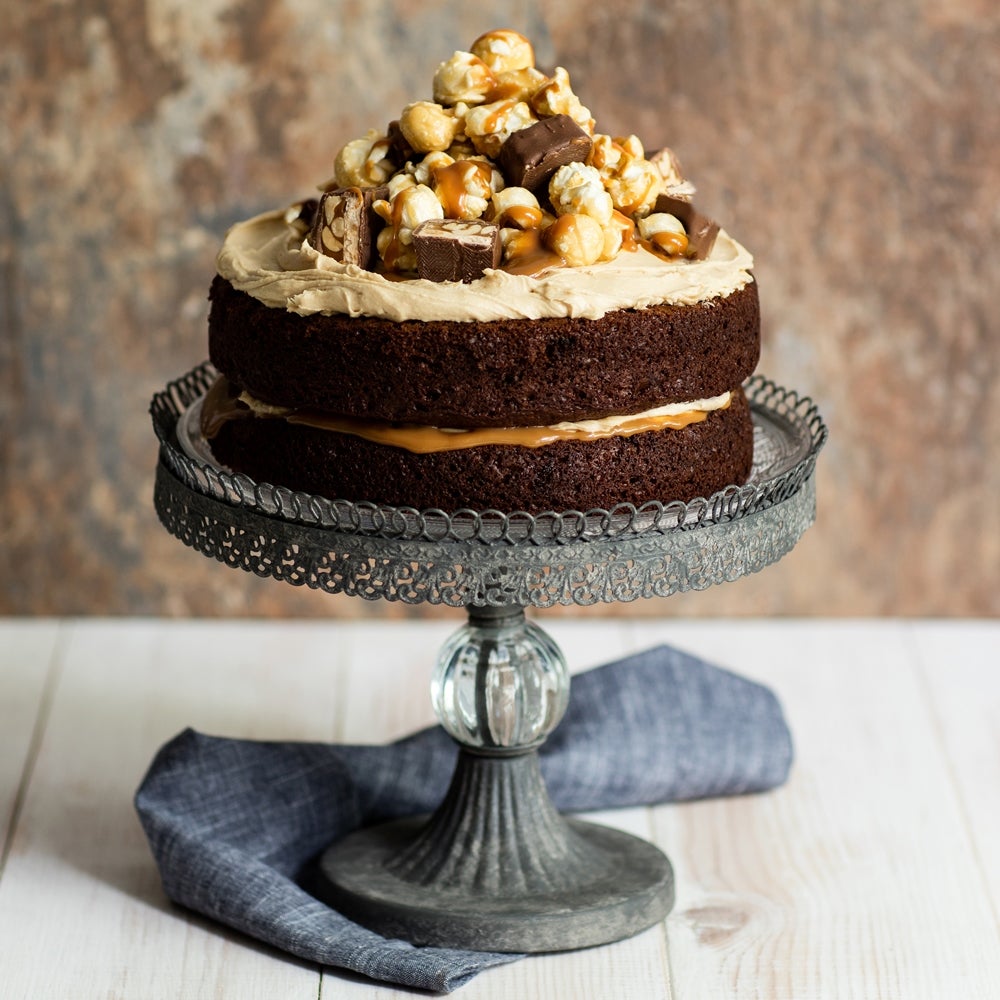 Peanut Butter Caramel Chocolate Cake