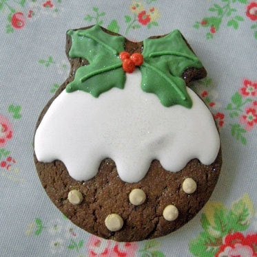 Christmas Pudding Gingerbread Biscuits