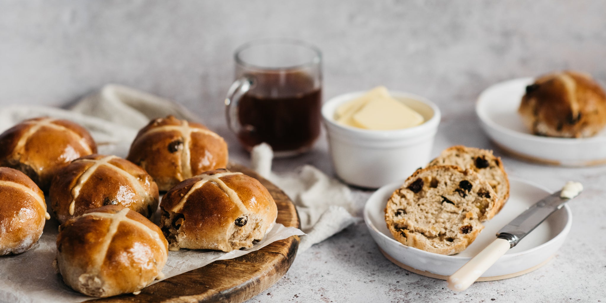 Sourdough Hot Cross Buns