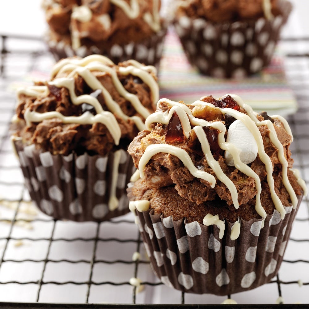 Rocky road cupcakes