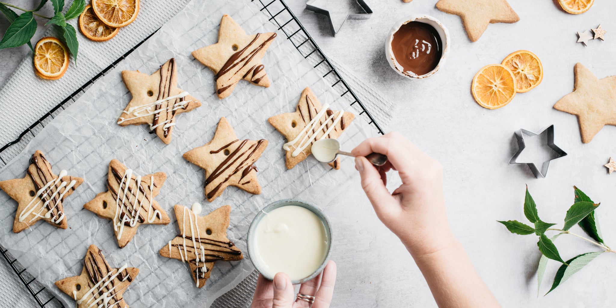 Orange & Ginger Shortbread Stars