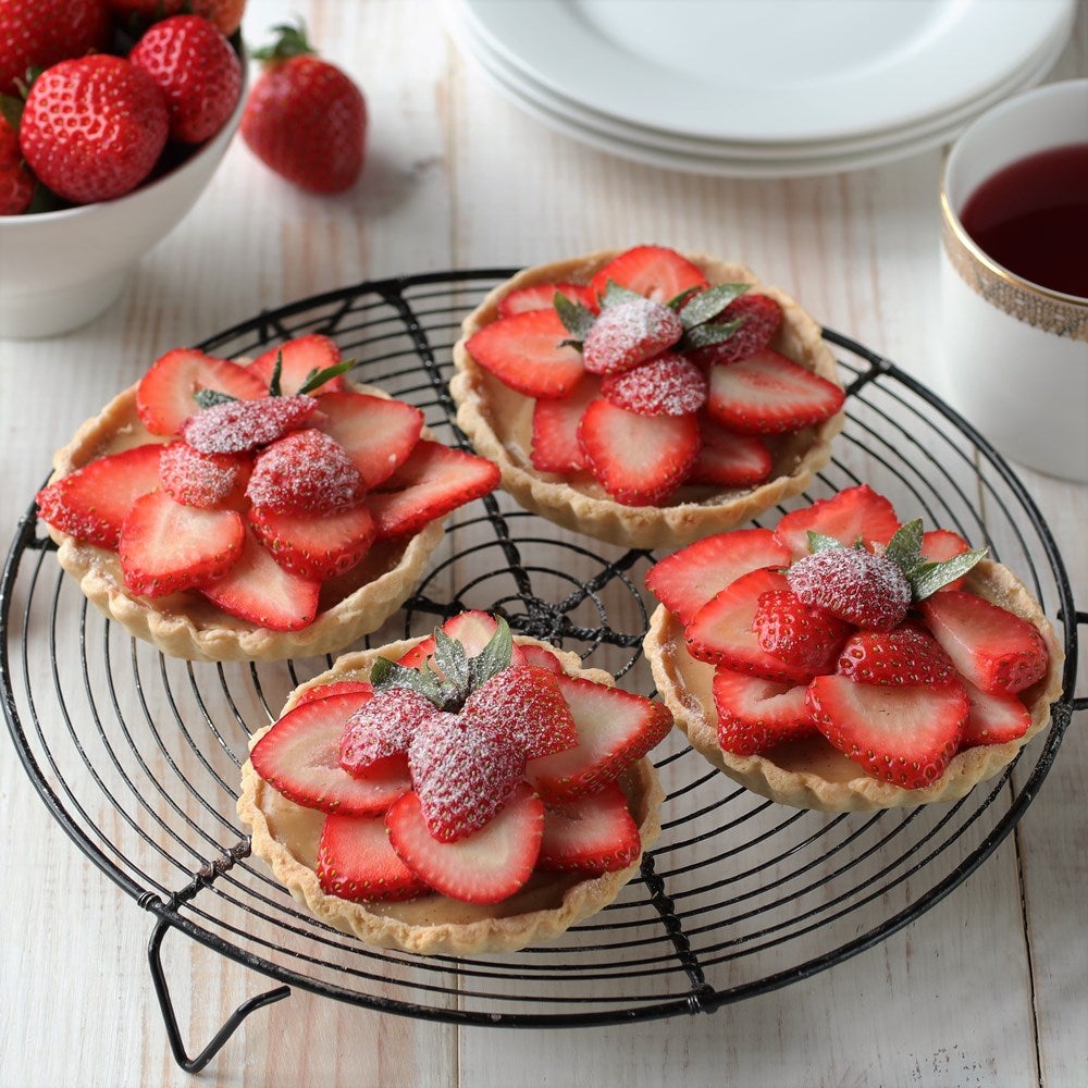 Strawberry Custard Tarts