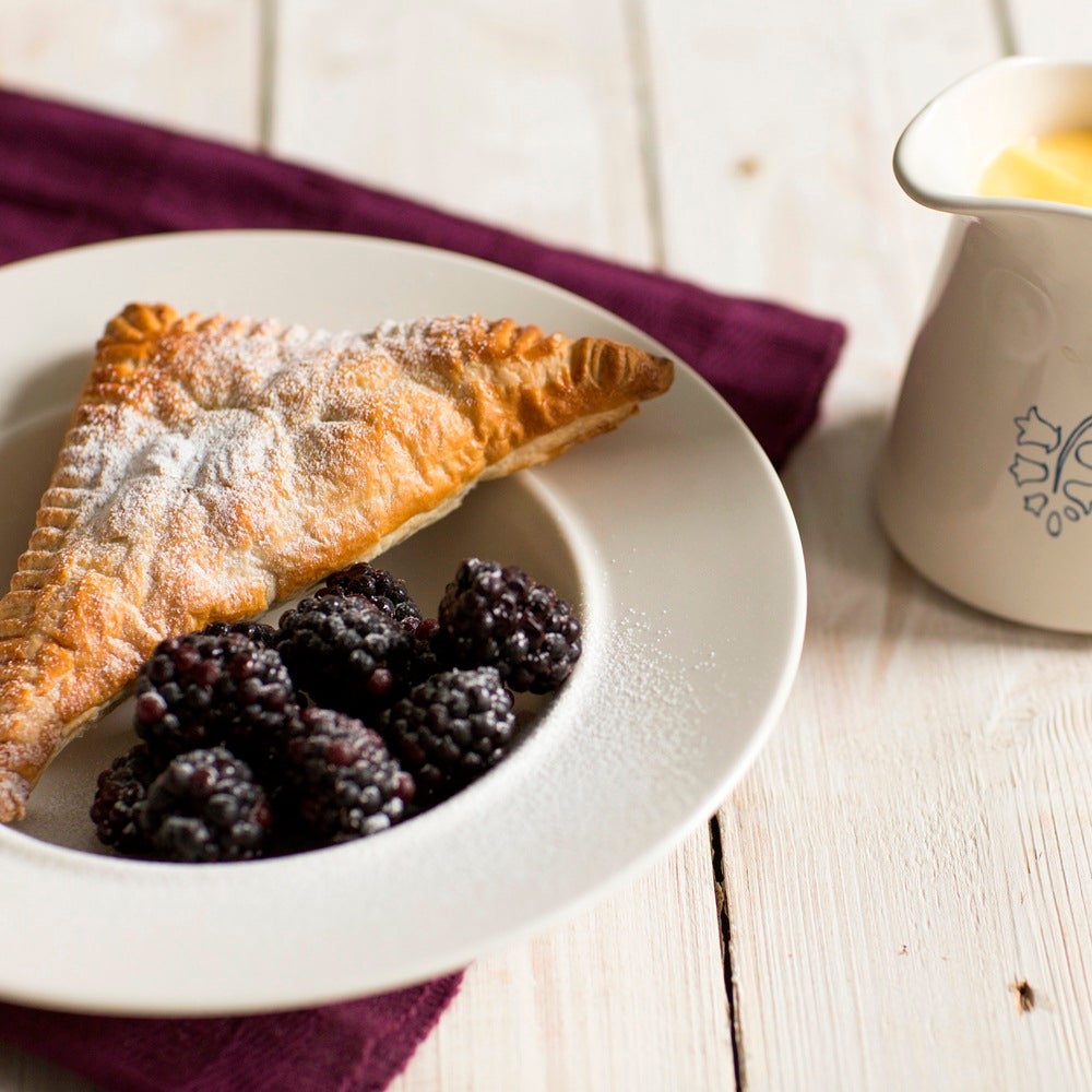 Apple and blackberry turnovers