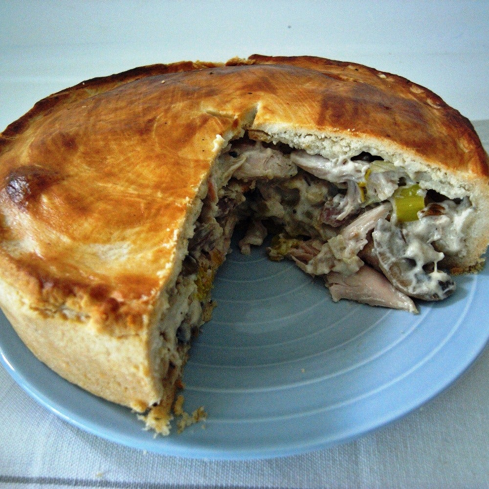 Chicken Leek & Mushroom Pie