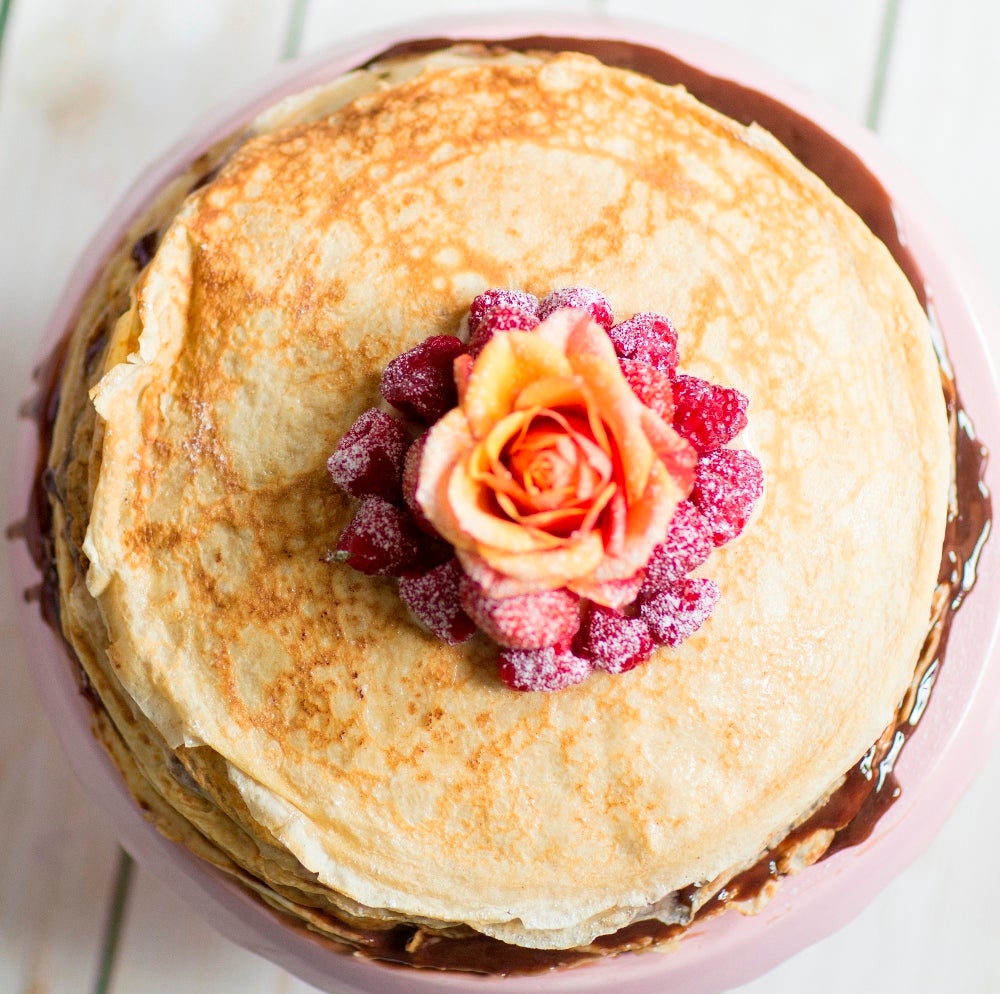 Indulgent Vanilla Pancake Cake