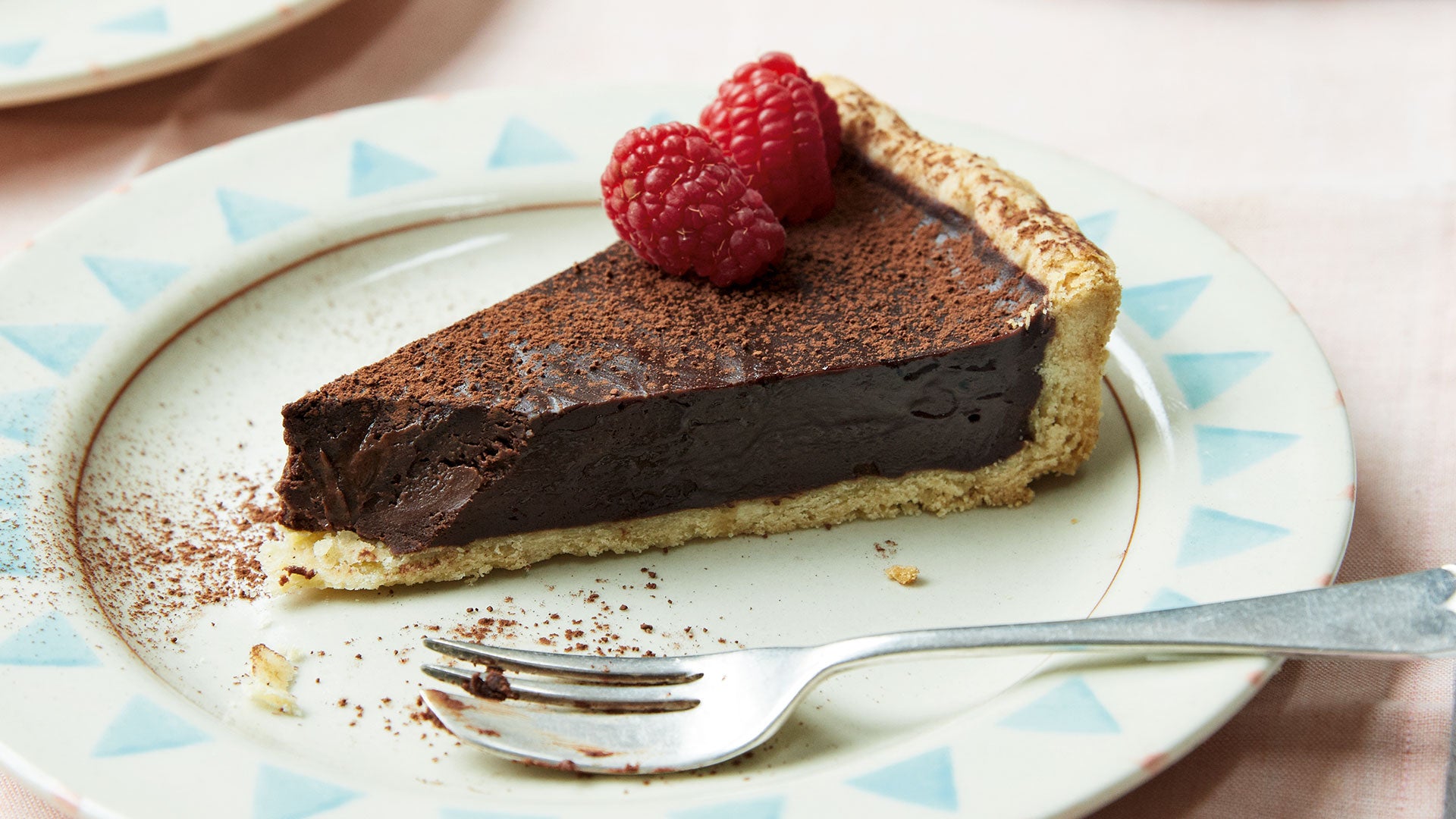 Vegan Chocolate Raspberry Tart